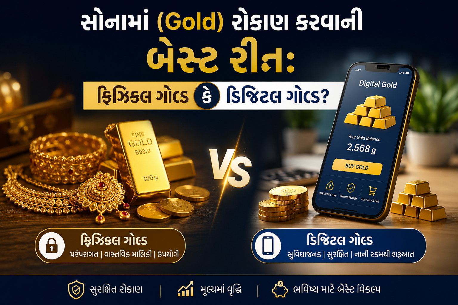 સોનામાં રોકાણ કરવાની રીત