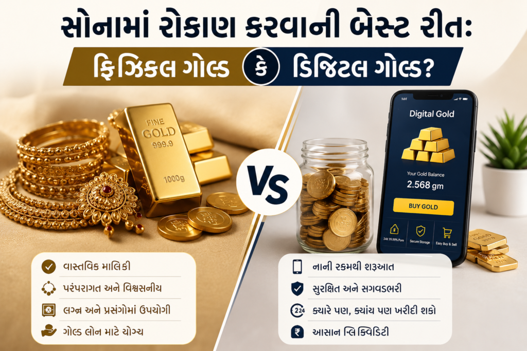 સોનામાં રોકાણ કરવાની રીત